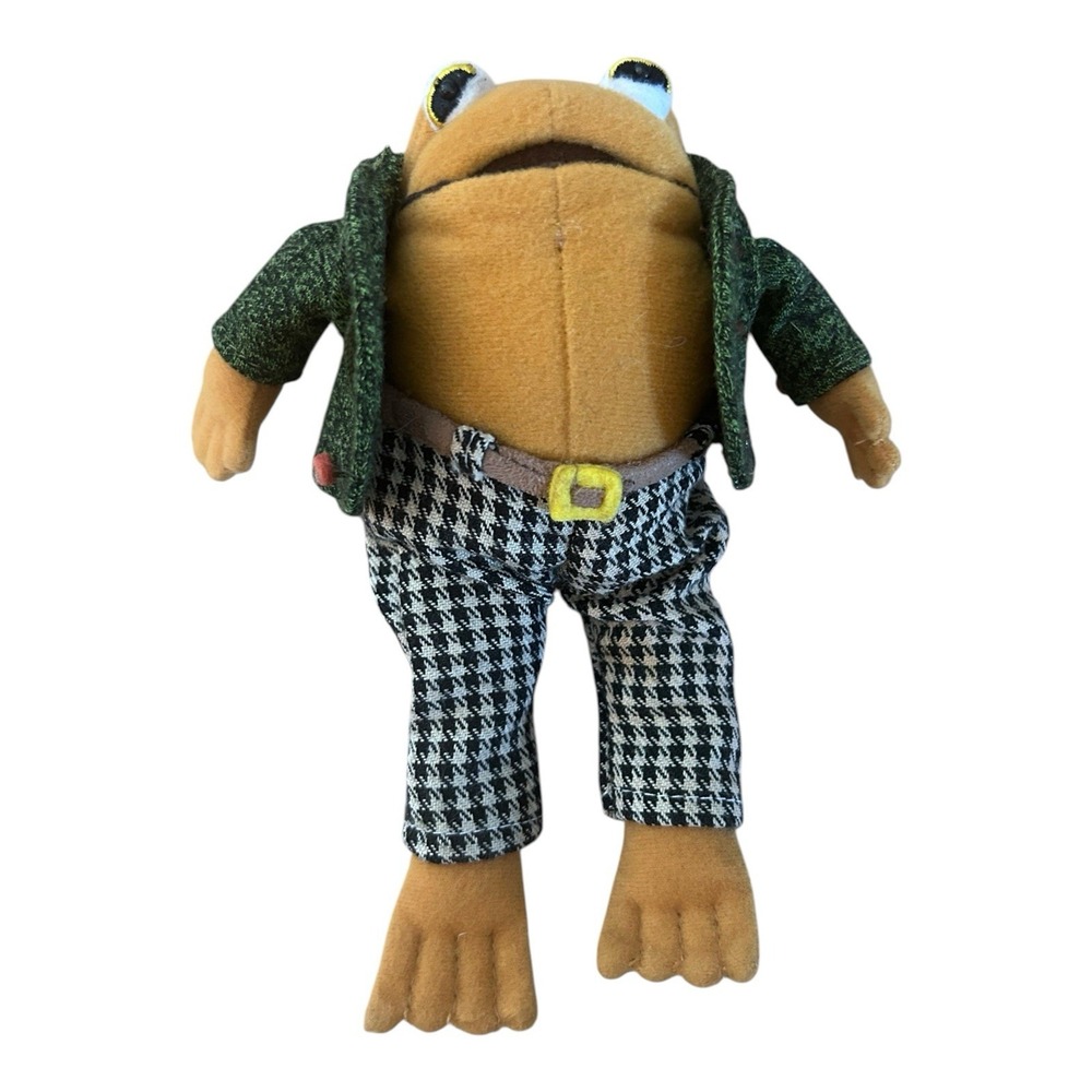 Frog and Toad 1979 Crocodile Creek 9" Plush Arnold Lobel Vintage Missing Button